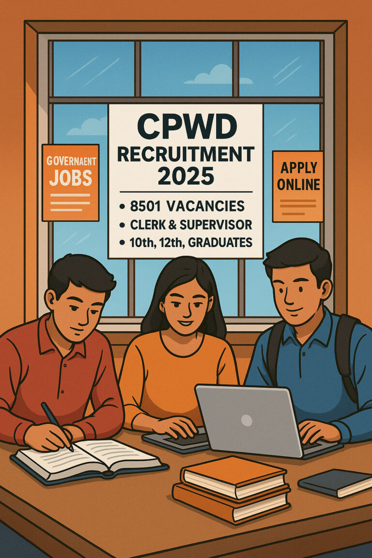PWD Recruitment 2025 Apply Now for Clerk & Supervisor Posts 12th Pass Govt Jobs