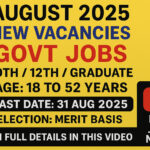 New Job Vacancy 2025 Latest Govt Jobs Notifications